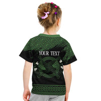 Personalized Imbolc Blessed Celtic Knot Kid T Shirt Brigids Cross Symbol - Wonder Print Shop
