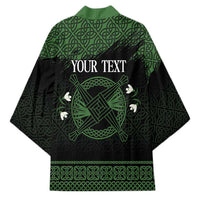 Personalized Imbolc Blessed Celtic Knot Kimono Brigids Cross Symbol - Wonder Print Shop