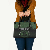 Personalized Imbolc Blessed Celtic Knot Leather Bag Brigids Cross Symbol - Wonder Print Shop