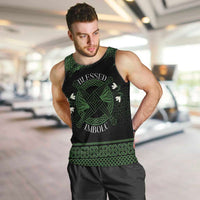Personalized Imbolc Blessed Celtic Knot Men Tank Top Brigids Cross Symbol - Wonder Print Shop