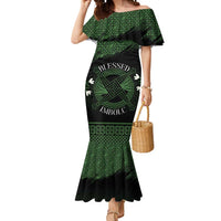 Personalized Imbolc Blessed Celtic Knot Mermaid Dress Brigids Cross Symbol - Wonder Print Shop