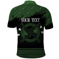 Personalized Imbolc Blessed Celtic Knot Polo Shirt Brigids Cross Symbol - Wonder Print Shop