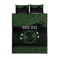 Personalized Imbolc Blessed Celtic Knot Quilt Bed Set Brigids Cross Symbol - Wonder Print Shop