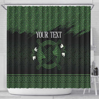 Personalized Imbolc Blessed Celtic Knot Shower Curtain Brigids Cross Symbol - Wonder Print Shop