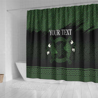 Personalized Imbolc Blessed Celtic Knot Shower Curtain Brigids Cross Symbol - Wonder Print Shop