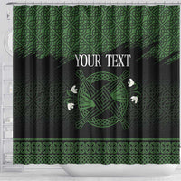 Personalized Imbolc Blessed Celtic Knot Shower Curtain Brigids Cross Symbol - Wonder Print Shop