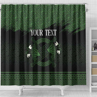 Personalized Imbolc Blessed Celtic Knot Shower Curtain Brigids Cross Symbol - Wonder Print Shop