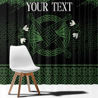 Personalized Imbolc Blessed Celtic Knot Window Curtain Brigids Cross Symbol - Wonder Print Shop