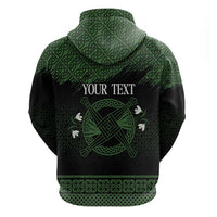 Personalized Imbolc Blessed Celtic Knot Zip Hoodie Brigids Cross Symbol - Wonder Print Shop
