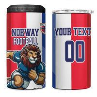 Custom Norway Football 4 in 1 Can Cooler Tumbler The Lions Champion 2024 - Wonder Print Shop