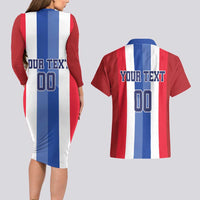 Custom Norway Football Couples Matching Long Sleeve Bodycon Dress and Hawaiian Shirt The Lions Champion 2024 - Wonder Print Shop