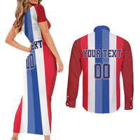 Custom Norway Football Couples Matching Short Sleeve Bodycon Dress and Long Sleeve Button Shirt The Lions Champion 2024 - Wonder Print Shop