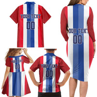 Custom Norway Football Family Matching Long Sleeve Bodycon Dress and Hawaiian Shirt The Lions Champion 2024 - Wonder Print Shop