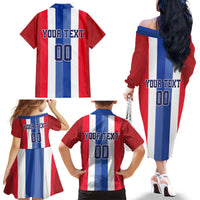 Custom Norway Football Family Matching Off The Shoulder Long Sleeve Dress and Hawaiian Shirt The Lions Champion 2024 - Wonder Print Shop