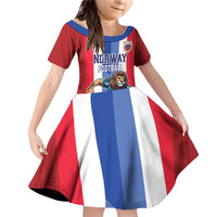 Custom Norway Football Family Matching Off Shoulder Short Dress and Hawaiian Shirt The Lions Champion 2024 - Wonder Print Shop