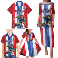 Custom Norway Football Family Matching Puletasi and Hawaiian Shirt The Lions Champion 2024 - Wonder Print Shop