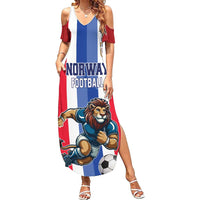 Custom Norway Football Family Matching Summer Maxi Dress and Hawaiian Shirt The Lions Champion 2024 - Wonder Print Shop