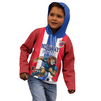 Custom Norway Football Kid Hoodie The Lions Champion 2024 - Wonder Print Shop