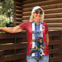 Custom Norway Football Women Polo Shirt The Lions Champion 2024 - Wonder Print Shop