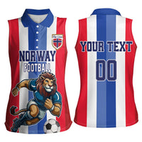 Custom Norway Football Women Sleeveless Polo Shirt The Lions Champion 2024 - Wonder Print Shop