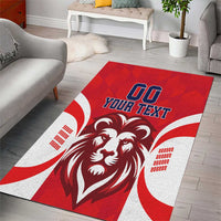 Custom Norway Football Area Rug Red Lion Football 2024 - Wonder Print Shop