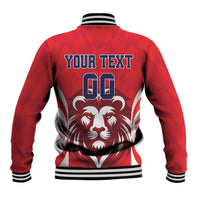 Custom Norway Football Baseball Jacket Red Lion Football 2024 - Wonder Print Shop