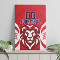 Custom Norway Football Canvas Wall Art Red Lion Football 2024 - Wonder Print Shop