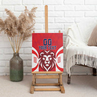 Custom Norway Football Canvas Wall Art Red Lion Football 2024 - Wonder Print Shop