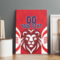 Custom Norway Football Canvas Wall Art Red Lion Football 2024 - Wonder Print Shop