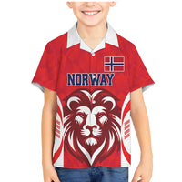 Custom Norway Football Family Matching Mermaid Dress and Hawaiian Shirt Red Lion Football 2024 - Wonder Print Shop