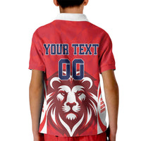 Custom Norway Football Kid Polo Shirt Red Lion Football 2024 - Wonder Print Shop
