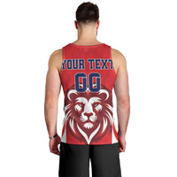Custom Norway Football Men Tank Top Red Lion Football 2024 - Wonder Print Shop
