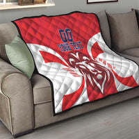 Custom Norway Football Quilt Red Lion Football 2024 - Wonder Print Shop