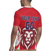 Custom Norway Football Rugby Jersey Red Lion Football 2024 - Wonder Print Shop