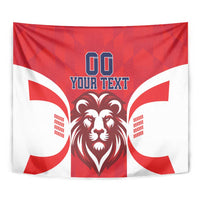 Custom Norway Football Tapestry Red Lion Football 2024 - Wonder Print Shop