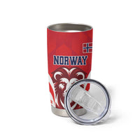 Custom Norway Football Tumbler Cup Red Lion Football 2024 - Wonder Print Shop