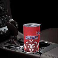 Custom Norway Football Tumbler Cup Red Lion Football 2024 - Wonder Print Shop