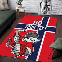 Custom Norway Hockey Area Rug The Polar Bears Hockey - Wonder Print Shop