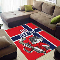 Custom Norway Hockey Area Rug The Polar Bears Hockey - Wonder Print Shop