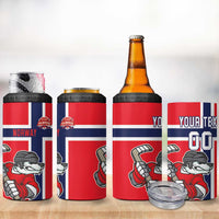 Custom Norway Hockey 4 in 1 Can Cooler Tumbler The Polar Bears Hockey - Wonder Print Shop