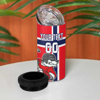 Custom Norway Hockey 4 in 1 Can Cooler Tumbler The Polar Bears Hockey - Wonder Print Shop