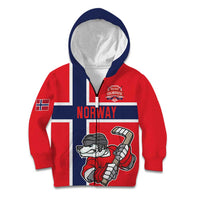 Custom Norway Hockey Kid Hoodie The Polar Bears Hockey - Wonder Print Shop