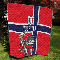 Custom Norway Hockey Quilt The Polar Bears Hockey - Wonder Print Shop