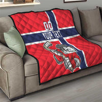 Custom Norway Hockey Quilt The Polar Bears Hockey - Wonder Print Shop