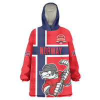 Custom Norway Hockey Wearable Blanket Hoodie The Polar Bears Hockey - Wonder Print Shop
