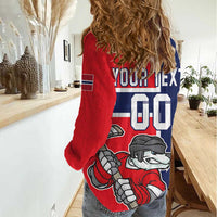 Custom Norway Hockey Women Casual Shirt The Polar Bears Hockey - Wonder Print Shop