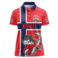 Custom Norway Hockey Women Polo Shirt The Polar Bears Hockey - Wonder Print Shop