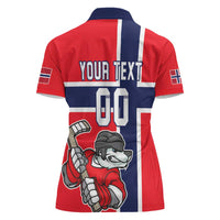 Custom Norway Hockey Women Polo Shirt The Polar Bears Hockey - Wonder Print Shop