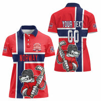 Custom Norway Hockey Women Polo Shirt The Polar Bears Hockey - Wonder Print Shop