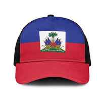 Haiti Mesh Trucker Cap Flag Color Inspiration - Wonder Print Shop